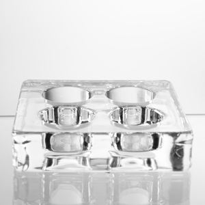 Hot <b>Sale</b> Glass Candlestick 4 Hple Tealight Candle Holder Home Interior Decor Candle Holders for <b>Christmas</b> Wedding <b>Decoration</b> - Product Image 1