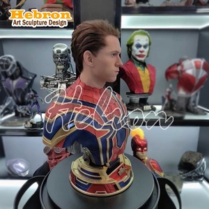 Sculpture personnalisée de personnage Marvel, buste de <span class=keywords><strong>Tom</strong></span> <span class=keywords><strong>Holland</strong></span>, 90 cm de haut, buste de Spider-Man pour la décoration de la maison - Product Image 6