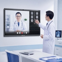Écran interactif plat de 65 pouces pour la télémédecine, consultation vidéo, affichage hospitalier