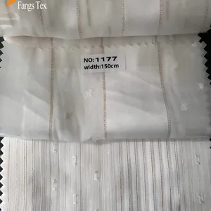 Venta caliente 75D Damasco lurex jacquard oro metálico satén tira 100% poliéster plata lurex tela de gasa