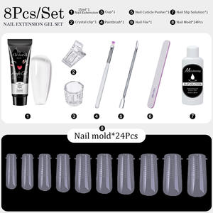 <span class=keywords><strong>Kit</strong></span> Completo de Uñas Acrílicas Profesionales, Gel de Extensión, <span class=keywords><strong>Polygel</strong></span>, con Lámpara UV, Personalizable - Product Image 3