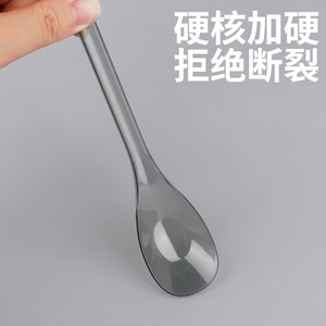 Disposable Spoon Thickened Long Handle For Takeout Fast Food Porridge Commercial Use - Product Image 4