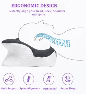 Custom Butterfly Cervical Pillow with Memory Foam Modern Ergonomics Contour Neck Support Cushion for Deep Sleep - Product Image 3