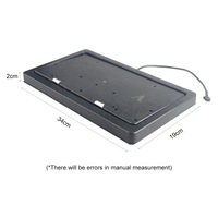 Support de plaque d'immatriculation standard américain Micora pour véhicules électriques, en plastique, modèle HS-ALP004