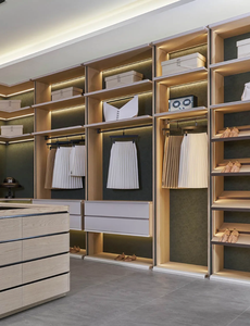 Custom Luxury Modern Walk-In <strong>Closet</strong> Wardrobe Systems Design Wood Bedroom Wardrobe - Product Image 4