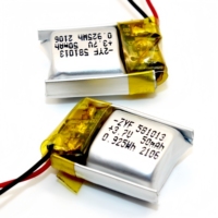 BIS UN38.3 MSDS KC 3.7V Mini batterie rechargeable Li Ion batterie poche batterie 50mah 581013 batterie pour écouteurs sans fil