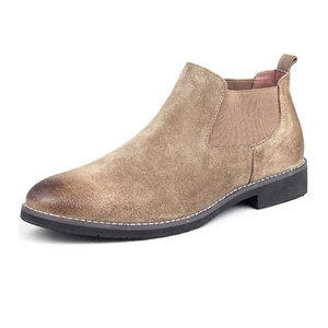 Chine en gros <span class=keywords><strong>noir</strong></span> <span class=keywords><strong>chelsea</strong></span> bottes de sécurité pour hommes en cuir - Product Image 2