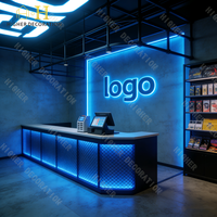Table d'ordinateur de club de jeu robuste, mobilier de club de jeu haut de gamme et cafés Internet modernes pour l'e-sport, y compris des meubles de bar