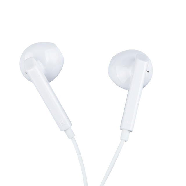 Electronic Phone Ear Drops Earphones Plastic White Picture Earphones With Ce Certification Earphones With a Mic