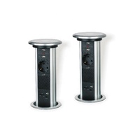 3 prises Allemagne 2 RJ45 Triangle Réunion Bureau Conférence Table de bureau Table de table Pop UpSocket pour bureau