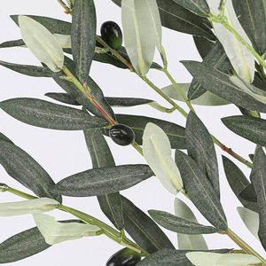 Rami di Ulivo Artificiali Realistici a <span class=keywords><strong>5</strong></span> Punte con Frutti, Ideali per Decorazioni di Matrimoni, Case e Centri Commerciali - Product Image 5