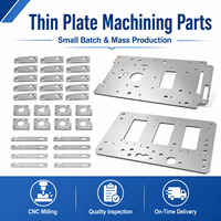 Pièces de tôles fines en aluminium usinées sur mesure par CNC, composants de machines OEM