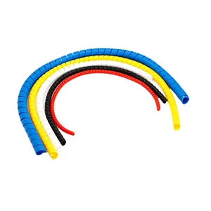 Spiral Hydraulic Rubber Hose Cover PVC PP Plastic Protector All Size and Color with 1/4 Specification 4mm and 1mm Thickness