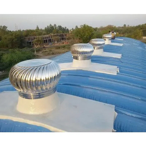 Ventilateur de toit à énergie éolienne de marque chinoise, certifié CE, avec pales en acier inoxydable pour la ventilation des serres - Product Image 4
