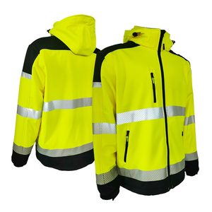 Giacca di sicurezza da uomo con Logo personalizzato invernale calda e riflettente Hi Vis giacca di sicurezza da uomo con nastro riflettente di alta qualità - Product Image 6