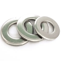 Pembelian Grosir Metrik Fastener Round Flat Washer M2 M3 M4 M6 M8 M10 M12 DIN125 M1 Point 6 M64 Baja Tahan Karat Galvanis