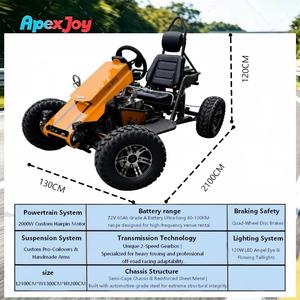 ApexJoy X3-Professional100KM/H High Speed 2000W Hairpin Motor Buggy B2B Wholesale Profit [Professional Powered] - Product Image 2