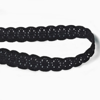 Bande élastique ajourée en nylon tricoté avec dentelle crochetée pour lingerie, soutien-gorge, culottes et couture