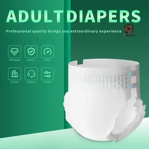 Vente en gros pas cher en vrac Couches pour personnes âgées pour unisexe Couches adultes ultra épaisses jetables imprimées Abdl échantillon gratuit XXL