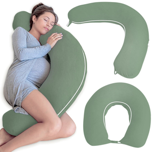 Nouveau 2024 <span class=keywords><strong>Coussin</strong></span> <span class=keywords><strong>de</strong></span> <span class=keywords><strong>Grossesse</strong></span>, Housse Amovible, Coussins <span class=keywords><strong>de</strong></span> Soutien, Oreiller <span class=keywords><strong>de</strong></span> <span class=keywords><strong>Grossesse</strong></span> Corps Entier pour Dormir - Product Image 1