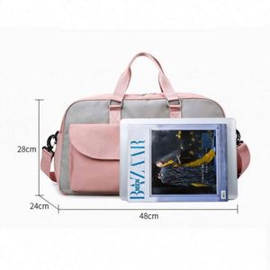 Sac de voyage imperméable de grande capacité au design moderne, sac de sport de loisirs tendance avec fermeture éclair - Product Image 5