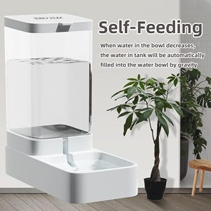 3.8L Automatic Pet Food Water Dispenser Lovely Easy Use <strong>Rounded</strong> <strong>Bowls</strong> for Small Animals Cats <strong>Dogs</strong> Boxed - Product Image 5
