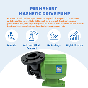 Pompe à eau chimique à entraînement magnétique à fréquence variable Kdw-m22 Etfe+cf Pvdf Pp+gf 4kw Dn65 pour l'industrie pétrochimique - Product Image 5