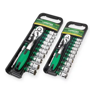 Srunv Bộ 13 Dụng Cụ Cơ Khí Bán Chạy Nhất Bộ Tay Cầm Bánh Cóc Nhỏ 1/4 ''3/8'' 1/2 ''Kèm Ổ Cắm - Product Image 1