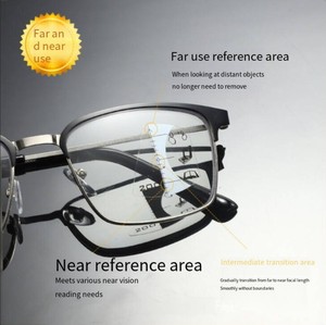 Gafas de Lectura Progresivas Multifocales 2026, Visión de Cerca, Media y Lejos, <span class=keywords><strong>Bifocales</strong></span>, Cristal Anti-Luz Azul, Gafas de Moda - Product Image 1