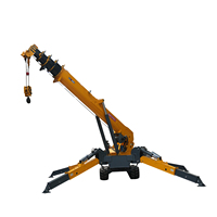 Mini-grue araignée sur chenilles en stock avec stabilisateurs hydrauliques – Prix des grues araignées pour le levage de matériaux