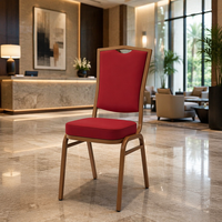 Chaises de mariage de luxe en acier durable, empilables, pour banquets, hôtels, appartements et locations événementielles