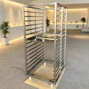 Chariot <span class=keywords><strong>de</strong></span> rangement professionnel en acier inoxydable pour boulangerie, idéal pour le refroidissement et le séchage du <span class=keywords><strong>pain</strong></span> - Product Image 1