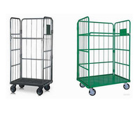 Carro de Plataforma Plegable de Acero Reforzado con Ruedas, Carretilla de Mano de Cuatro Ruedas, Capacidad de Carga de 500 kg, Personalizable OEM