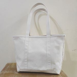 Grand sac fourre-tout en toile de coton personnalisé avec poignée en corde, sac à bandoulière réutilisable avec fermeture éclair et poches pour hommes - Product Image 3