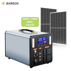 1700W Station d'alimentation Portable 1000W Lifepo4 680W 880W 5000 Watt générateur solaire banques portables