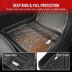 2023-2025 Model 3 Fully Enclosed Odorless <b>TPE</b> Waterproof Floor Liner 6 PCS Duty-Proof Foot Pad Car Mats D0100XUZ667 Odorless <b>TPE</b> - Product Image 5