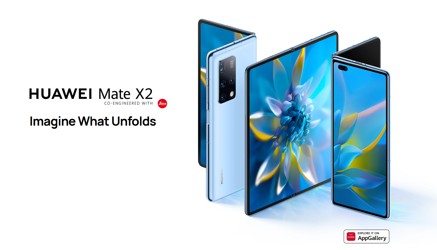 Hua Wei Mate X2 5G Fold Mobile Phone - 8.0 Inch OLED Screen