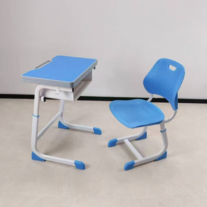 Fournisseurs de <span class=keywords><strong>prix</strong></span> de mobilier scolaire, chaises et tables scolaires individuelles avec hauteur réglable, plateau en MDF pour les élèves - Product Image 3