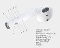 MK101 Loa Khổng Lồ Air Pod Với Đài Phát Thanh TF Card Ngoài Trời Siêu Bass Loa Di Động Lớn