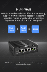 Enrutador suave silencioso sin ventilador BKHD Celeron 33867U 3855U/3865U 4205U 4305U/5205U/5305U Pfsense Mikrotik Ubuntu <span class=keywords><strong>Debian</strong></span> Win <span class=keywords><strong>9</strong></span> <span class=keywords><strong>10</strong></span> 11 - Product Image 5