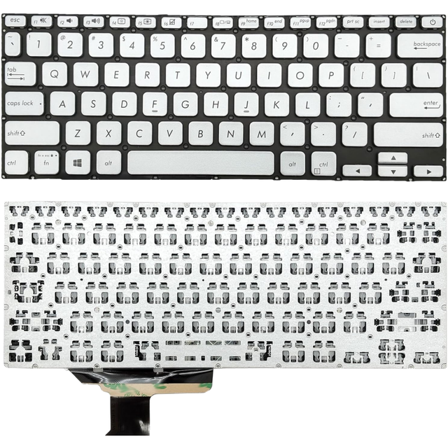 Factory Price Silver US Layout Laptop Replacement Keyboard for ASUS VivoBook 14 Y406UA Y406UF X420FA A420F Notebook Spare Parts