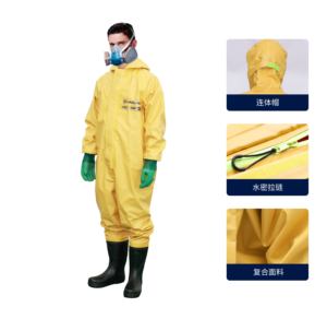 بدلة كيميائية مضادة للكهرباء الساكنة ومقاومة للأحماض والقلويات من الدرجة الأولى للحماية من البخار من هايجو HG-3WF - Product Image 3