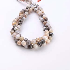 2334 Vente de perles de pierres précieuses naturelles Taille personnalisée Poli Pierre de lune arc-en-ciel Agate Minéral Bleu Vert 8mm et 3mm de hauteur - Product Image 3