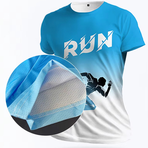 Camisetas Deportivas Sublimadas para Hombre, de Malla 100% Poliéster, Secado Rápido, para Maratón y Eventos Deportivos, con Impresión Digital Personalizada y Absorción de Humedad - Product Image 1