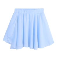 Jupe portefeuille de danse en mousseline de soie, classique, basique, à enfiler, pour enfants filles, nouvelle collection