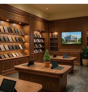 Diseño Interior de Tienda de Electrónica Inteligente con Exhibidores Enfocados en el Producto, Diseño Moderno de Tienda de Electrónica, Estantes de Exhibición, Muebles - Product Image 2