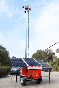 Torre de Luz Solar Móvil con Generador de Respaldo para Seguridad e Iluminación UST900 - Product Image 6