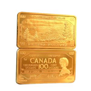 Hoogwaardige 1 oz 999 puur koperen $100 Canadese bankbiljet-munt met de beste prijs - Product Image 1