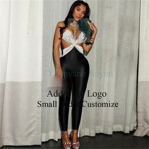 One-Piece V Neck Workout Athletic <strong>Jumpsuit</strong> <strong>Women's</strong> Tummy Control Backless Yoga Bodysuit Butt Lift Cutout Sport Rompers - Product Image 4
