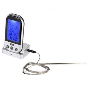 <span class=keywords><strong>Thermomètre</strong></span> de cuisine <span class=keywords><strong>sans</strong></span> <span class=keywords><strong>fil</strong></span> à écran LCD numérique pour <span class=keywords><strong>barbecue</strong></span>, cuisson de la viande, des aliments, du gril, du four, du fumoir et de la température. - Product Image 4